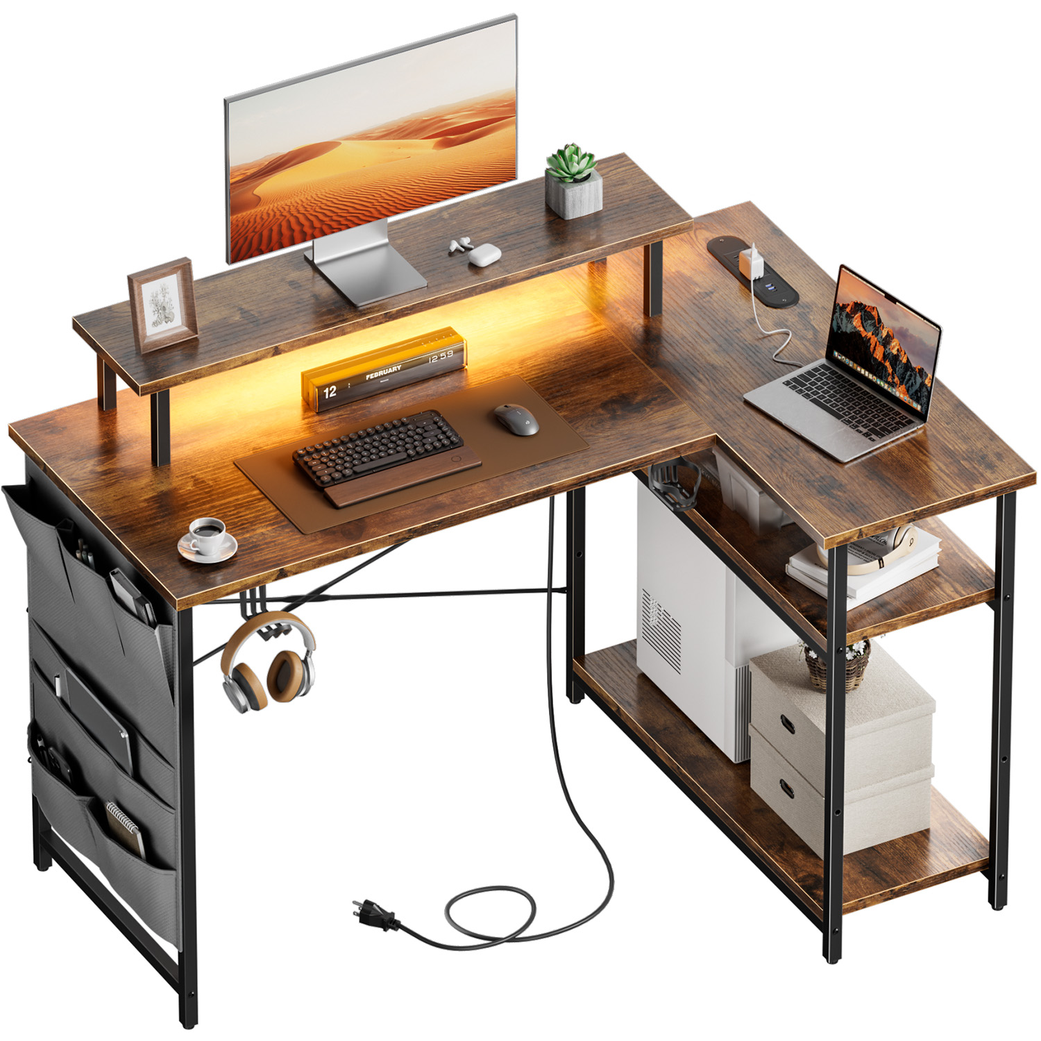 Office Furniture Suppliers - Biurko komputerowe w kształcie litery L,