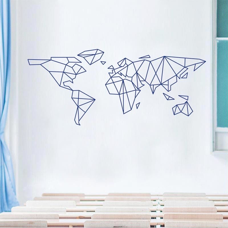 Naklejka na ścianę z mapą świa – Office Furniture World recenzja i cena