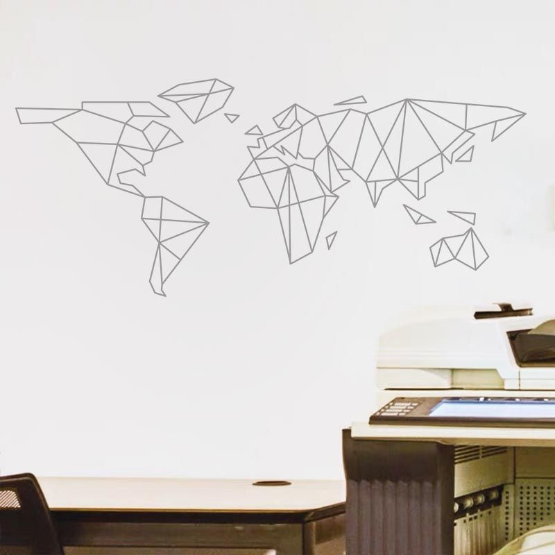 Naklejka na ścianę z mapą świa – Office Furniture World recenzja i cena