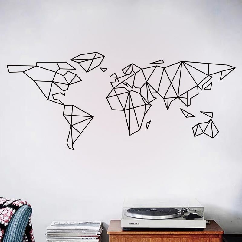 Naklejka na ścianę z mapą świa – Office Furniture World recenzja i cena