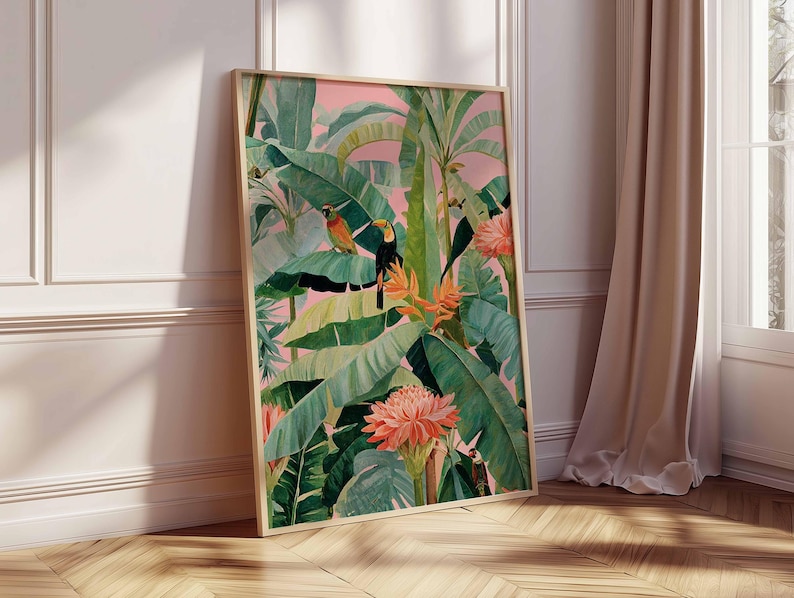 1 szt. Retro Tropikalny Plakat – Office Furniture For Sale recenzja i cena