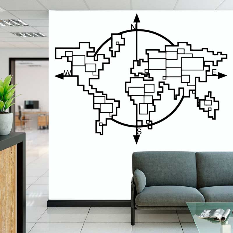 Geometryczna mapa świata Kompa – Office Furniture World recenzja i cena