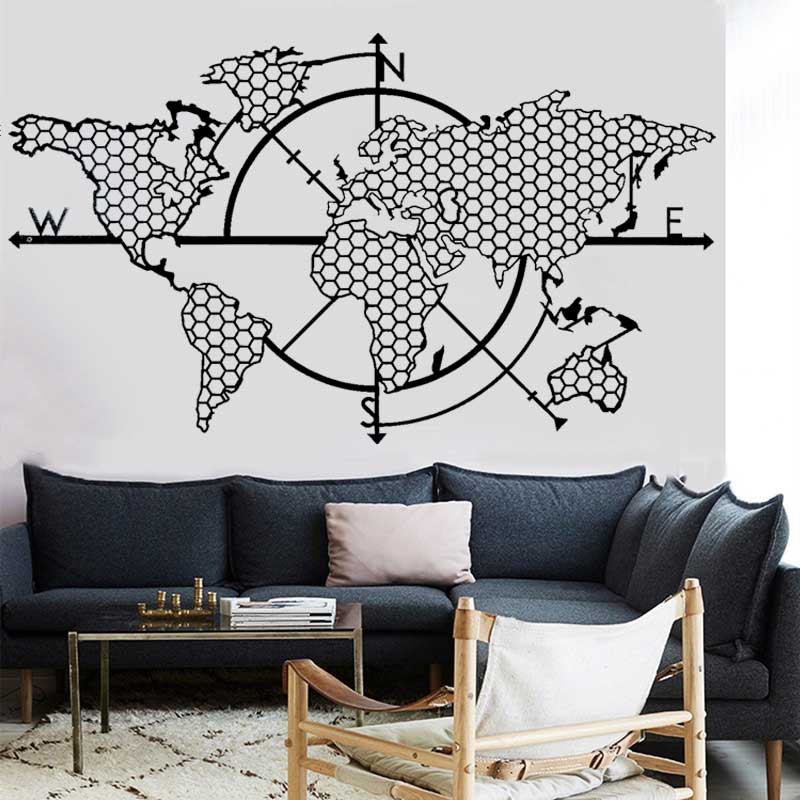 Honeycomb Geometric World Map  – Office Furniture World recenzja i cena