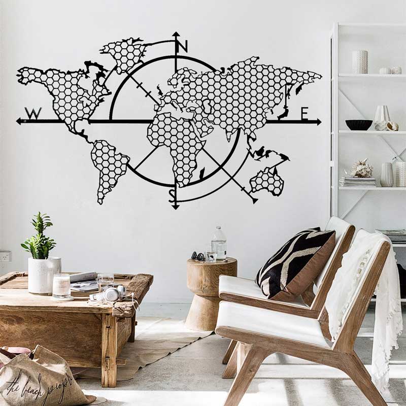 Honeycomb Geometric World Map  – Office Furniture World recenzja i cena