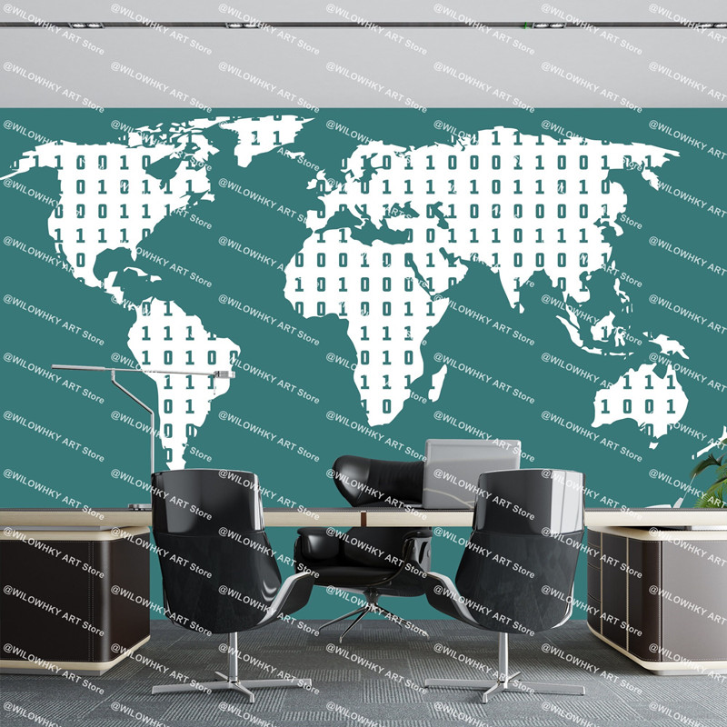 Naklejka Ścienna Mapa Świata T – Office Furniture World recenzja i cena